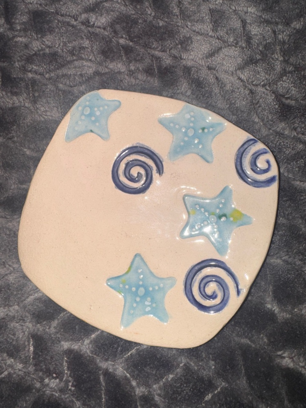 Handcrafted Starfish Ceramic Plaque